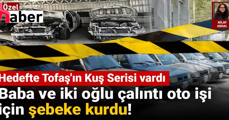 Oto hırsızlığı için aile boyu şebeke kurmuşlar!
