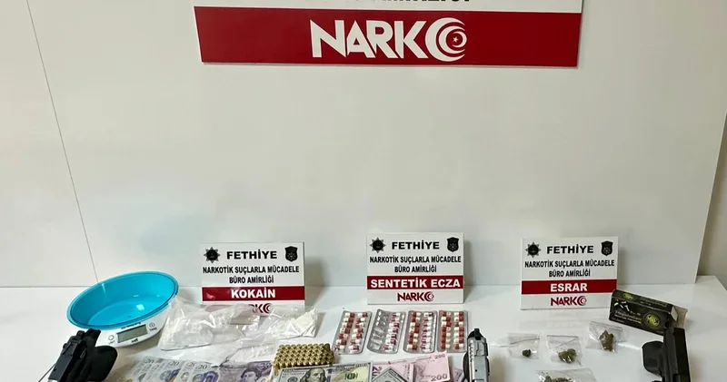 Fethiye de iklimlendirme sistemiyle uyuşturucu üreten 5 kişi tutuklandı
