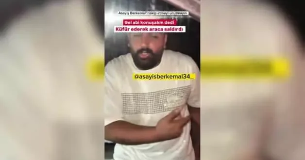 Trafik magandası dehşet saçtı! Aracından inip camı yumrukladı, küfürler savurdu