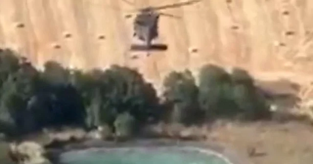 Jandarmadan orman yangınına 6 helikopterle müdahale VİDEO İZLE
