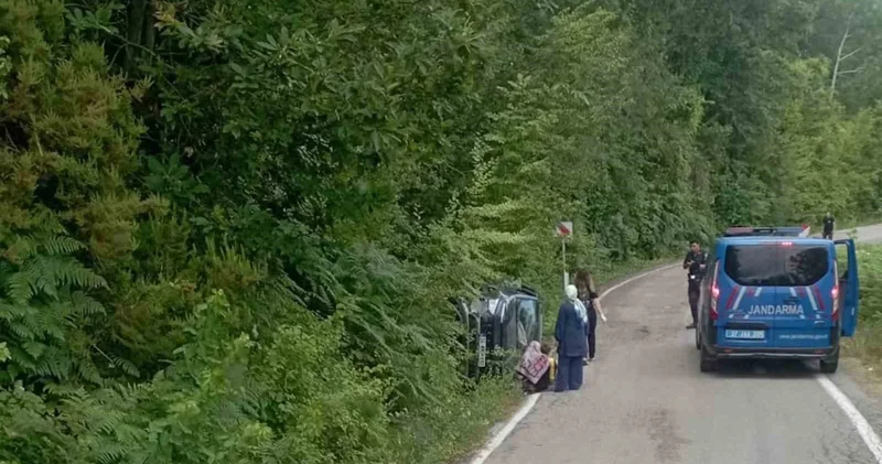 Kastamonu’da takla atan cipteki 1 kişi yaralandı