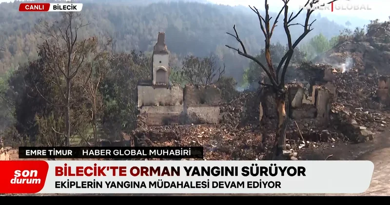Haber Global yangın bölgesinde: O köy görüntülendi