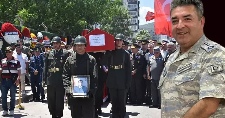 Libya da şehit olan albay son yolculuğuna uğurlandı