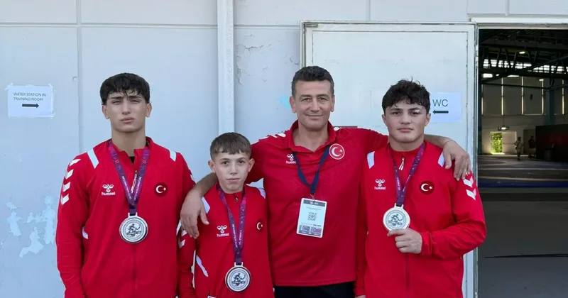 Milli güreşçi, Rus rakibini yenerek Avrupa şampiyonu oldu