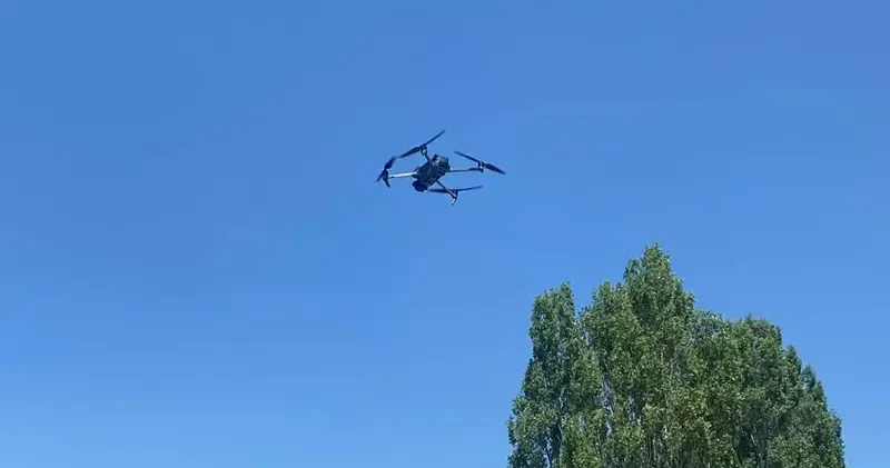 Ankara da jandarmadan dron destekli yangın devriyesi