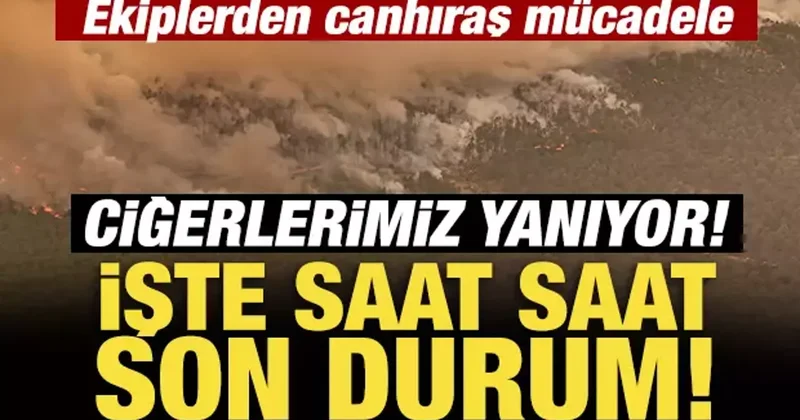 Ciğerlerimiz yanıyor: Ekiplerden canhıraş mücadele!... İşte saat saat son durum!