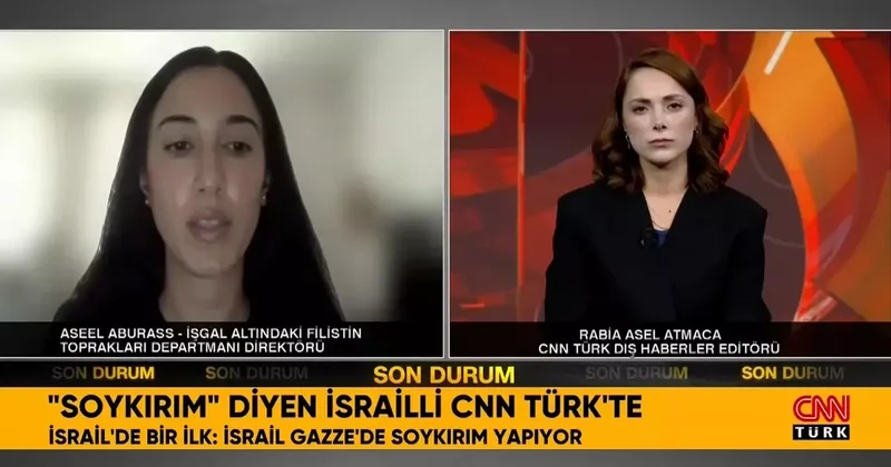 İsrail de bir ilk: Soykırım raporu... Soykırım diyen İsrailli CNN Türk te