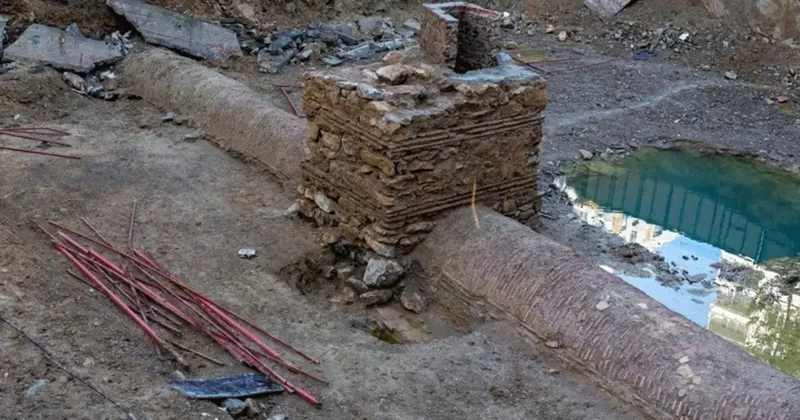 İzmit te Bizans Dönemi Su Kanalı Bulundu