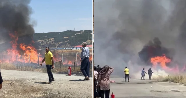 Adıyaman da vatandaşların erken müdahalesi konteyner kenti yanmaktan kurtardı Adıyaman Haberleri