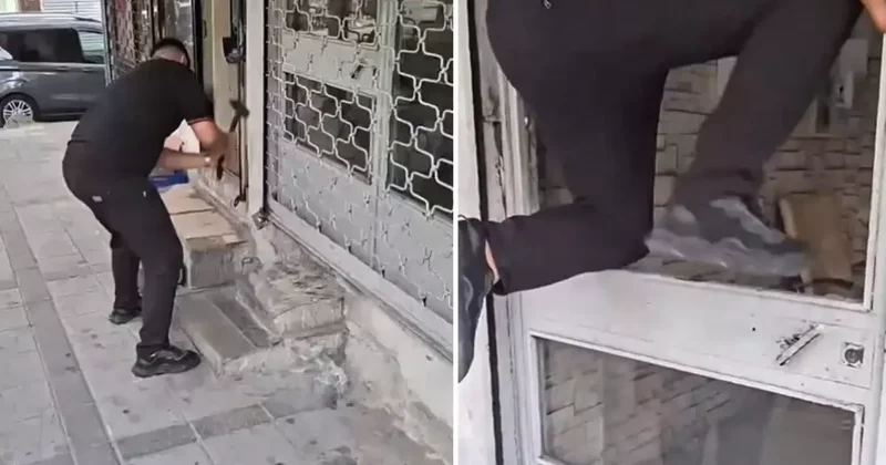 Yer: İstanbul! Sinyalin içeriden geldiğini tespit edince dükkanın kapısını kırıp içeri girdi