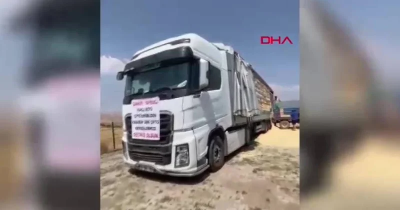Karabüklü hayvancıların yardımına Çankırılı çiftçiler koştu