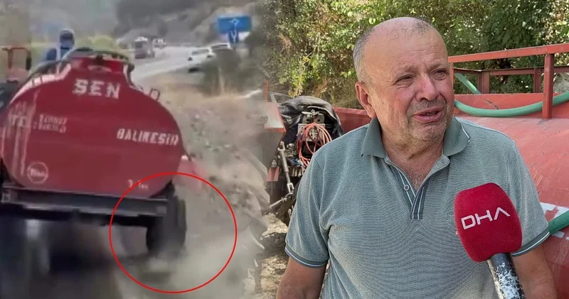 Bursa yangınındaki patlak lastikli kahraman konuştu: Mecbursun yola devam etmeye