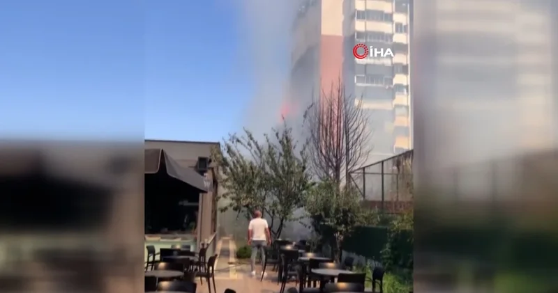 Şehrin merkezindeki alevler korku yaşattı