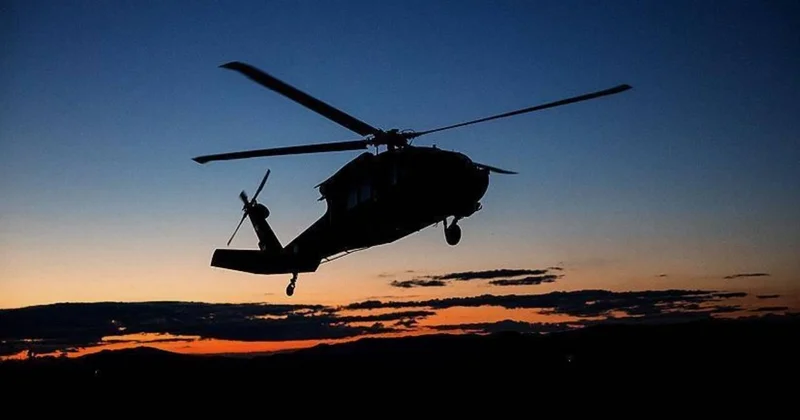 Almanya’da bir helikopter düştü