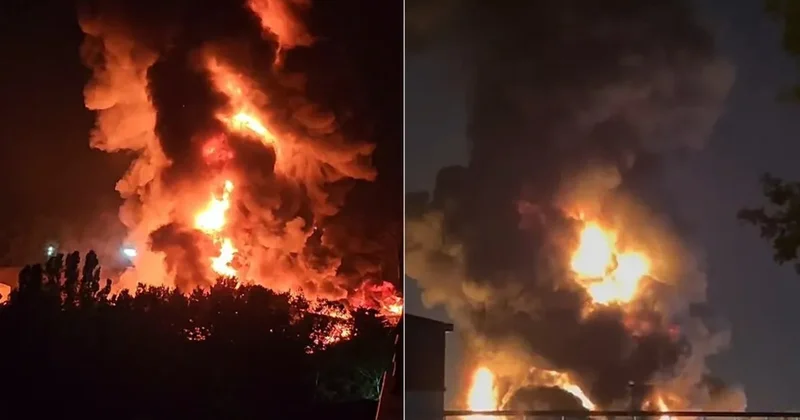 İstanbul Çekmeköy de fabrikada yangını! Ekipler seferber oldu