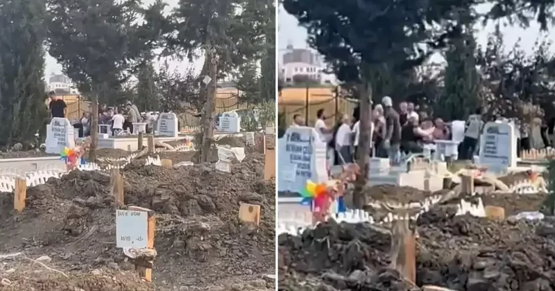 Mezarlıkta kavga: Cenazeyi öylece bırakıp birbirlerine girdiler