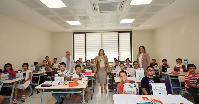 Başkan Şahin den yaz okullarından faydalanan çocukları ziyaret