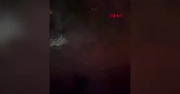 Bursa’da çalılık alana havai fişek atan şüpheliler yangın çıkardı
