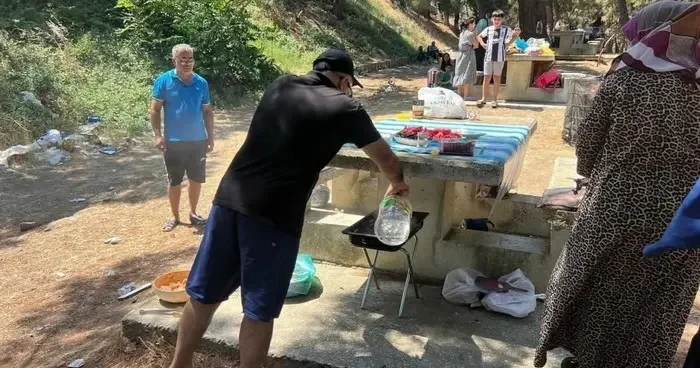 Silivri’de izinsiz çadır ve mangal kullanımına müdahale edildi