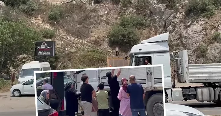 Hayırsever esnaf kamyonla getirtip vatandaşa dağıttı