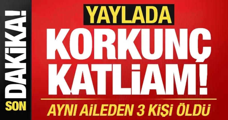 Son dakika haberi... Yaylada korkunç olay: 3 kişi hayatını kaybetti!
