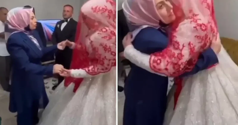 Annenin gelinlikle evden çıkan kızına söylediği sözler büyük tartışma yarattı