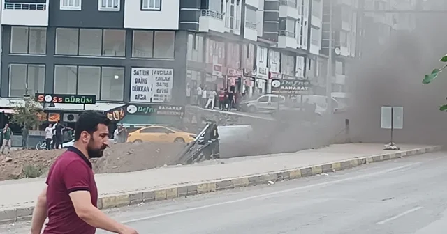 Bitlis te doğal gaz hattında patlama Bitlis Haberleri