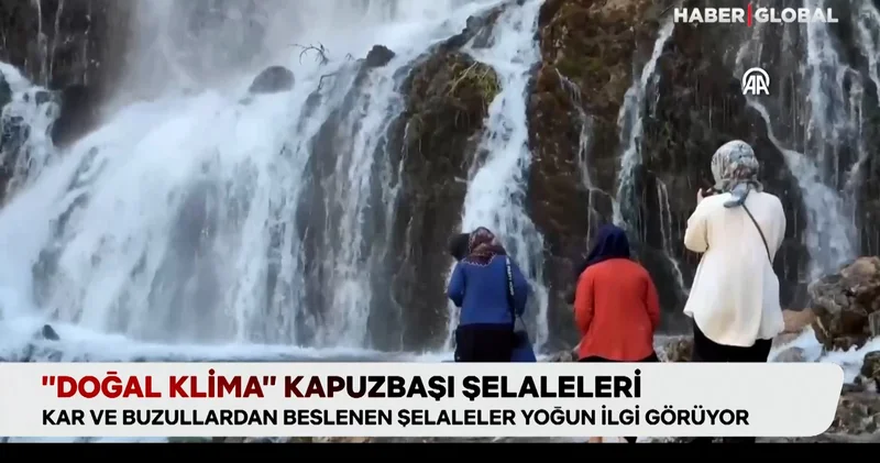 “Doğal klima” Kapuzbaşı Şelaleri, kar ve buzdan besleniyor