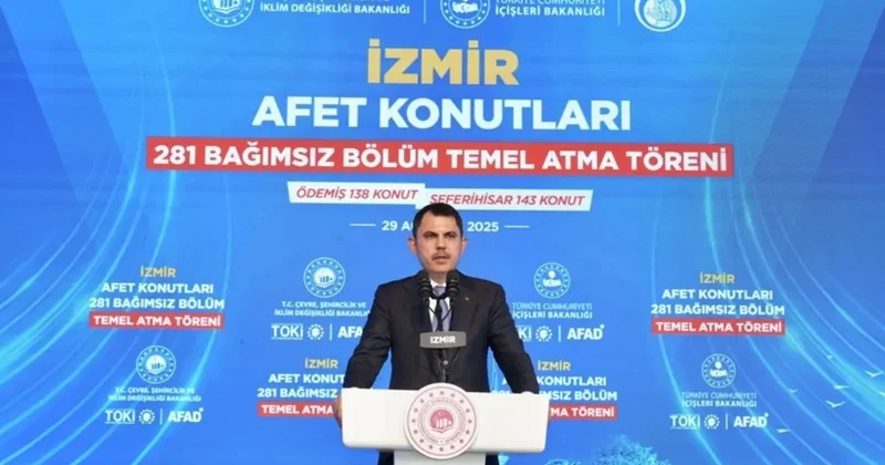 SON DAKİKA! Bakan Kurum: Ödemiş ve Seferihisar’da 281 konut en geç 1 yıl içinde teslim edilecek