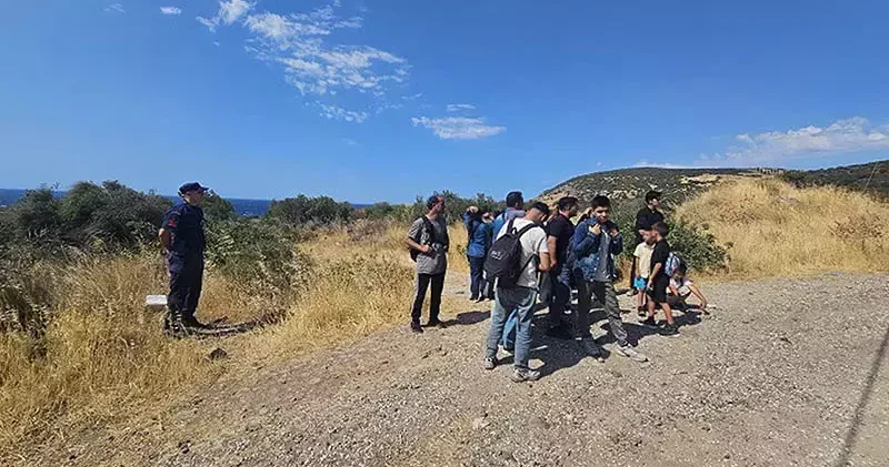 Çanakkale de 19 kaçak göçmen yakalandı