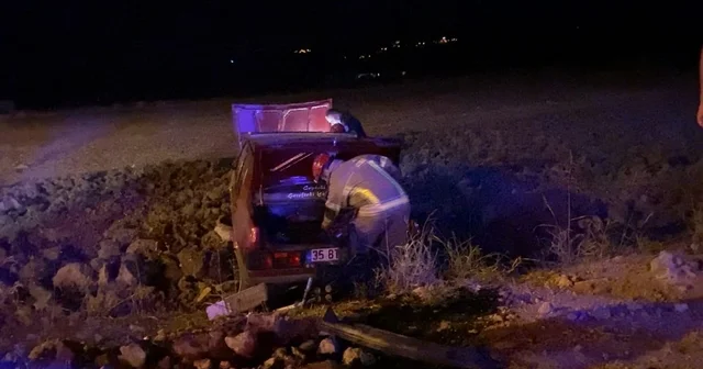 Tartıştığı damadının otomobiliyle kaçarken tarlaya uçtu Bursa Haberleri