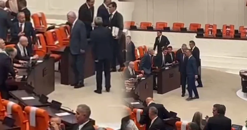 Gazze oturumunda soğuk rüzgarlar! Dervişoğlu Bahçeli nin yanından böyle geçti