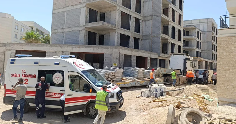 Adıyaman da inşaatta elektrik akımına kapılan işçi ağır yaralandı