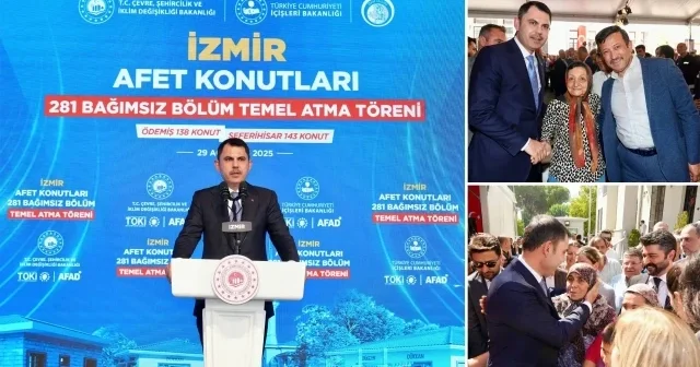 Bakan Kurum İzmir de: Deprem konutları da bitecek yangın bölgesindeki evler de zamanında teslim edilecek Politika Haberleri