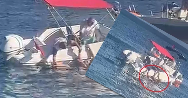 Muhtar denizde dehşet saçtı! Sürat teknesiyle kadına çarpıp ağır yaraladı