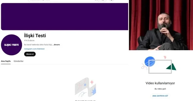 Mesut Süre nin videoları İlişki Testi kanalından silindi Kültür Sanat Haberleri