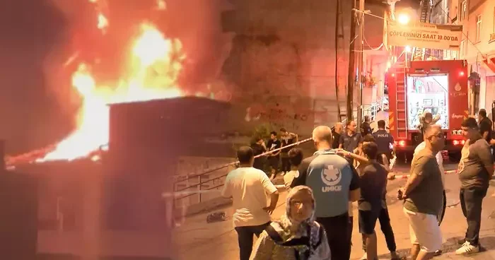 İstanbul da mahalleyi sokağa döken olay! Patlama olacak demeye kalmadan patladı