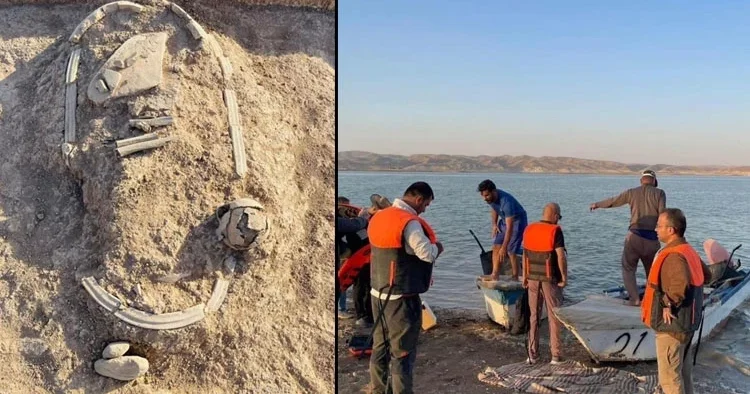 Baraj kurudu: Antik kent ortaya çıktı