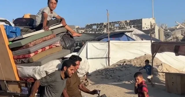 İşgalciler Gazzelileri göçe zorluyor VİDEO İZLE