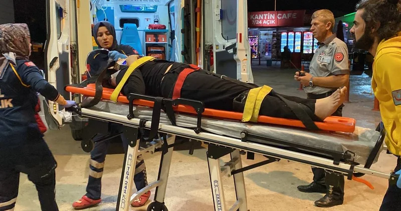 Terastan zemine düştü: Genç kız ölümle pençeleşiyor