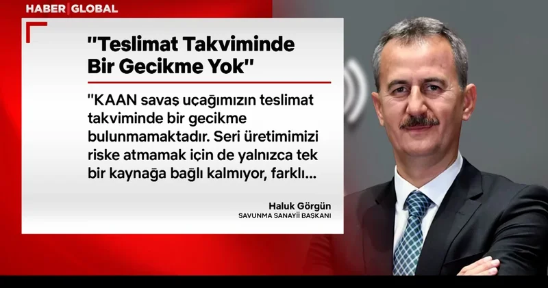 Savunma Sanayii Başkanı Haluk Görgün açıkladı: KAAN yerli motorla uçacak