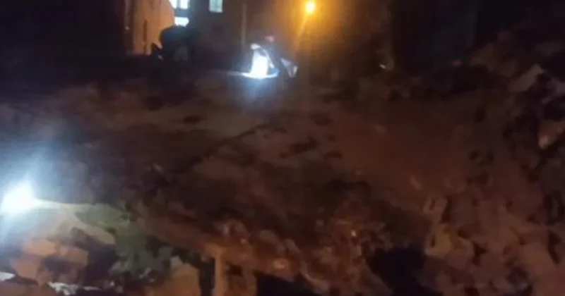 Metruk bina çöktü, mahalleli gürültüyle sarsıldı Sözcü Gazetesi