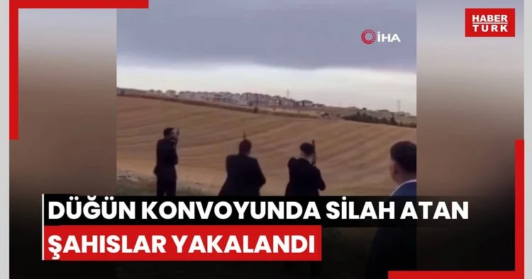 İnegöl de düğün konvoyunda silah atan şahıslar yakalandı