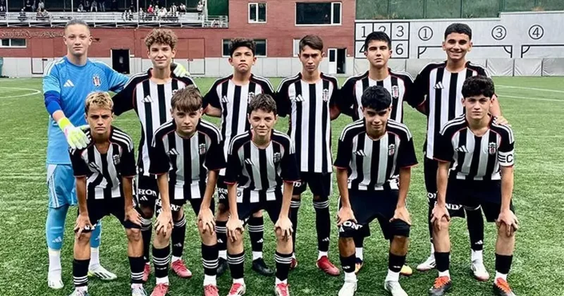Beşiktaş ın gençlerinden tarihi fark! Gol olup yağdılar