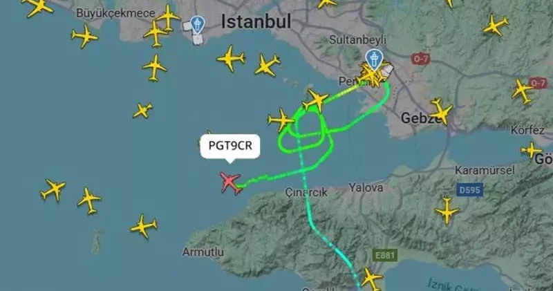Pistteki kuşlar uçuş trafiğini olumsuz etkiledi