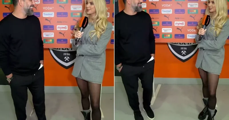 Arda Turan ve yüzüne bakmadığı spiker arasında Türkçe diyalog