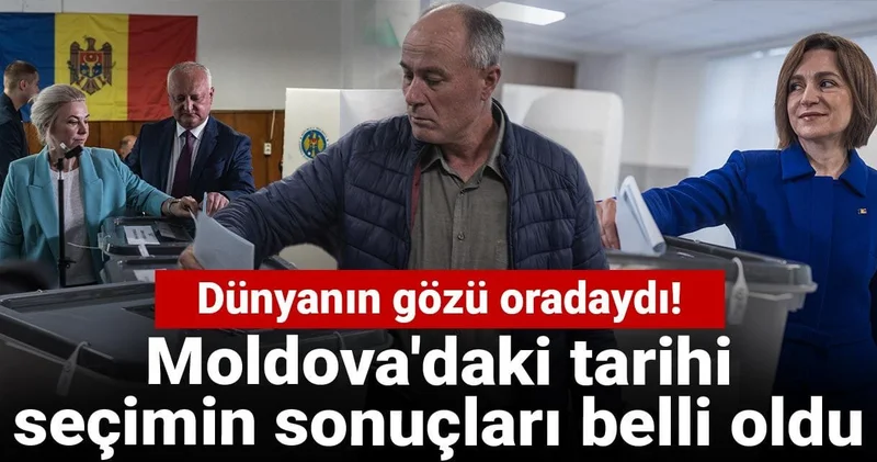 Dünyanın gözü oradaydı! Moldova da seçim sonuçları belli oldu