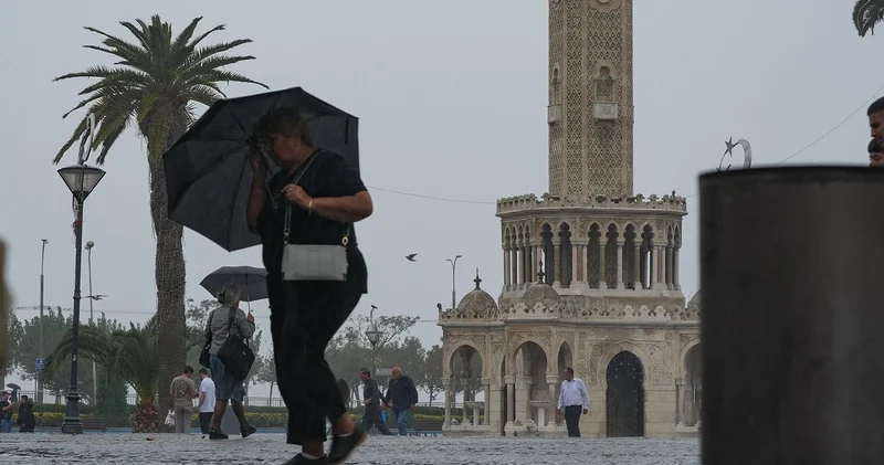 Yaz boyu kavrulan İzmir e 121 gün sonra yağmur düştü