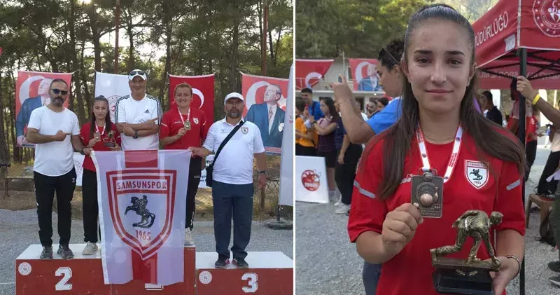 Samsunsporlu Yağmur Tosun, Türkiye rekoru kırdı