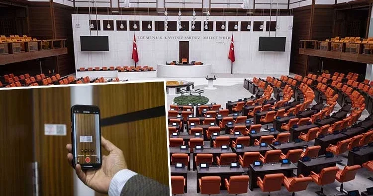 TBMM de hijyen için karekod takip sistemi kuruldu